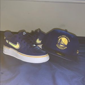 AIR FORCE 1 LOW ROYAL GOLD 7Y (COMES WITH HAT)